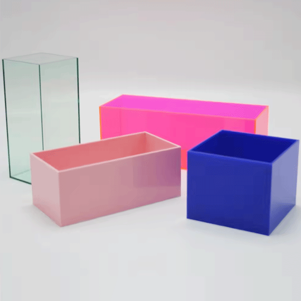 5 Sided Neon Acrylic Box