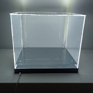 Akryl displayboks med lys
