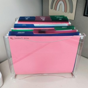 Acrylic File Folder Box