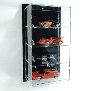 Akrilna zidna vitrina za modele automobila