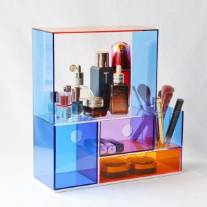 Acrylic cosmetic makeup organizer