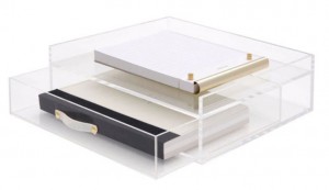 Clear Acrylic File Box