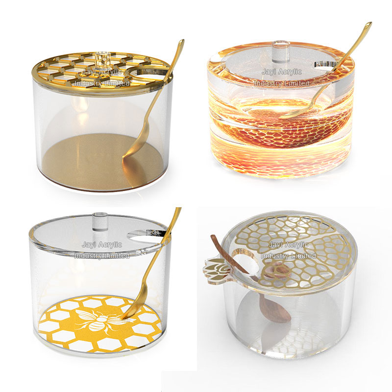 Custom Lucite Honey Dish