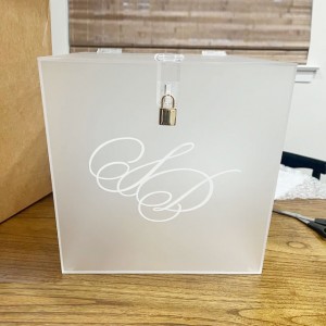 Frosted Acrylic Box with Lock