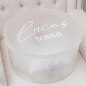 Frosted Acrylic Christening Box