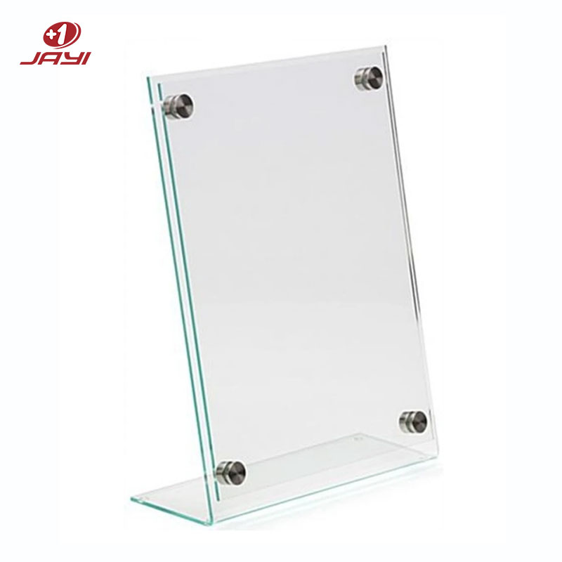 L Shape Countertop Acrylic Frame