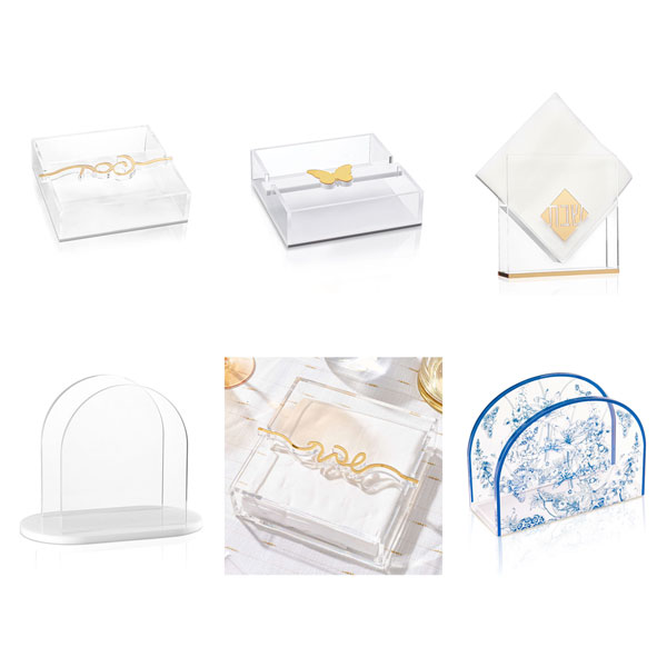 Lucite Napkin Holder