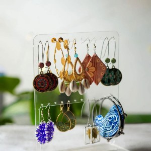 Personalized na Acrylic Earring Stand