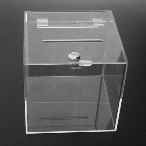 Square Clear Acryl Suggestie Box