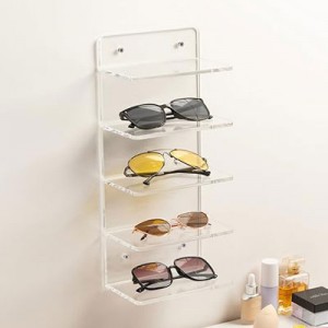 Naka-mount na Acrylic Sunglasses Display Stand